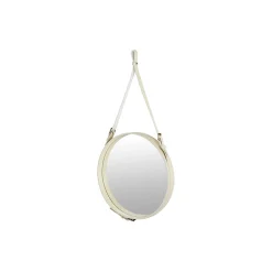 Adnet Circular Wall Mirror, cream