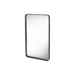 Adnet Rectangular Wall Mirror, black