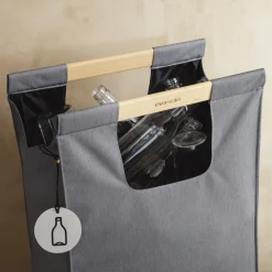 Affaldssorteringstaske, dark grey