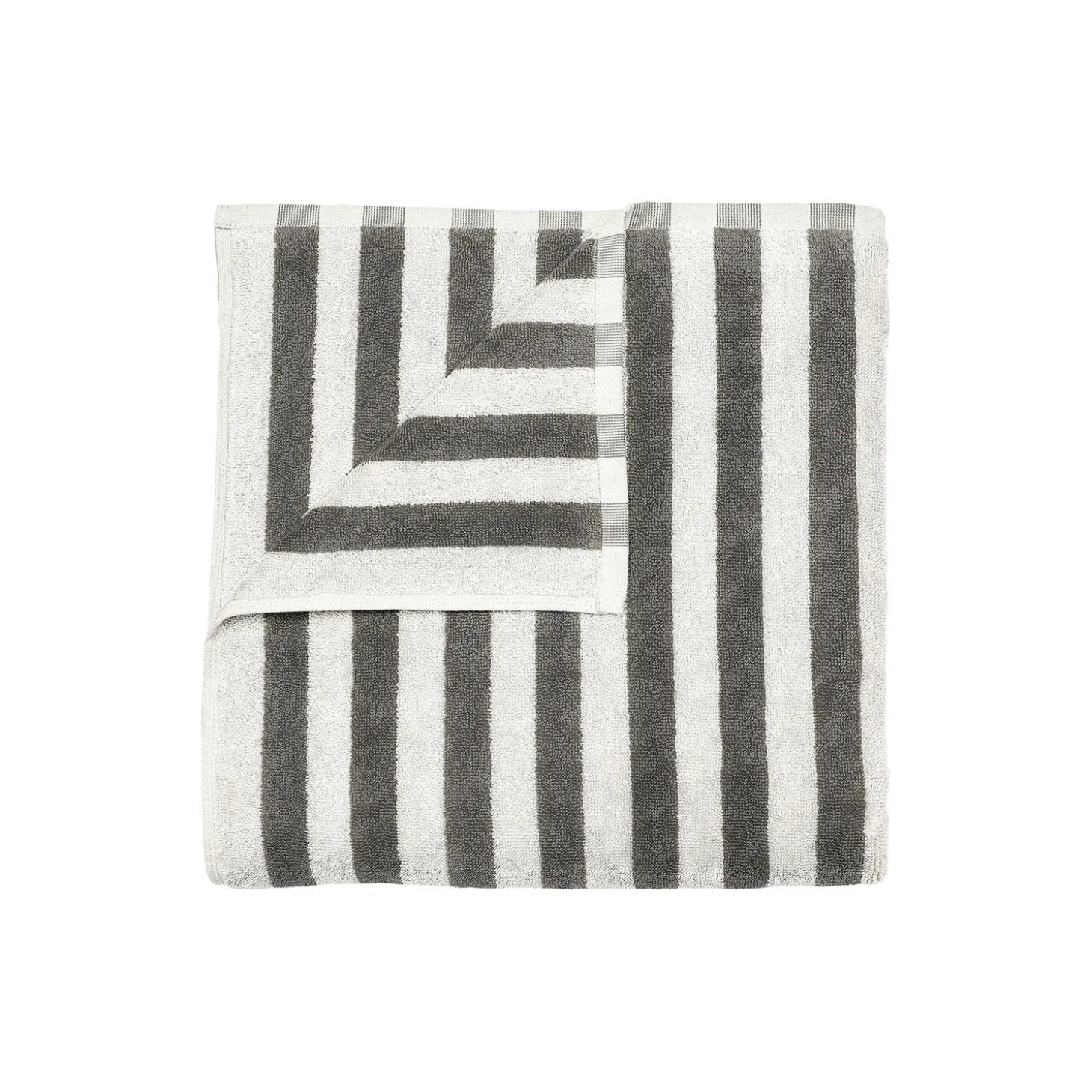 ARTO Badehåndklæde tykke striber, moonbeam/magnet