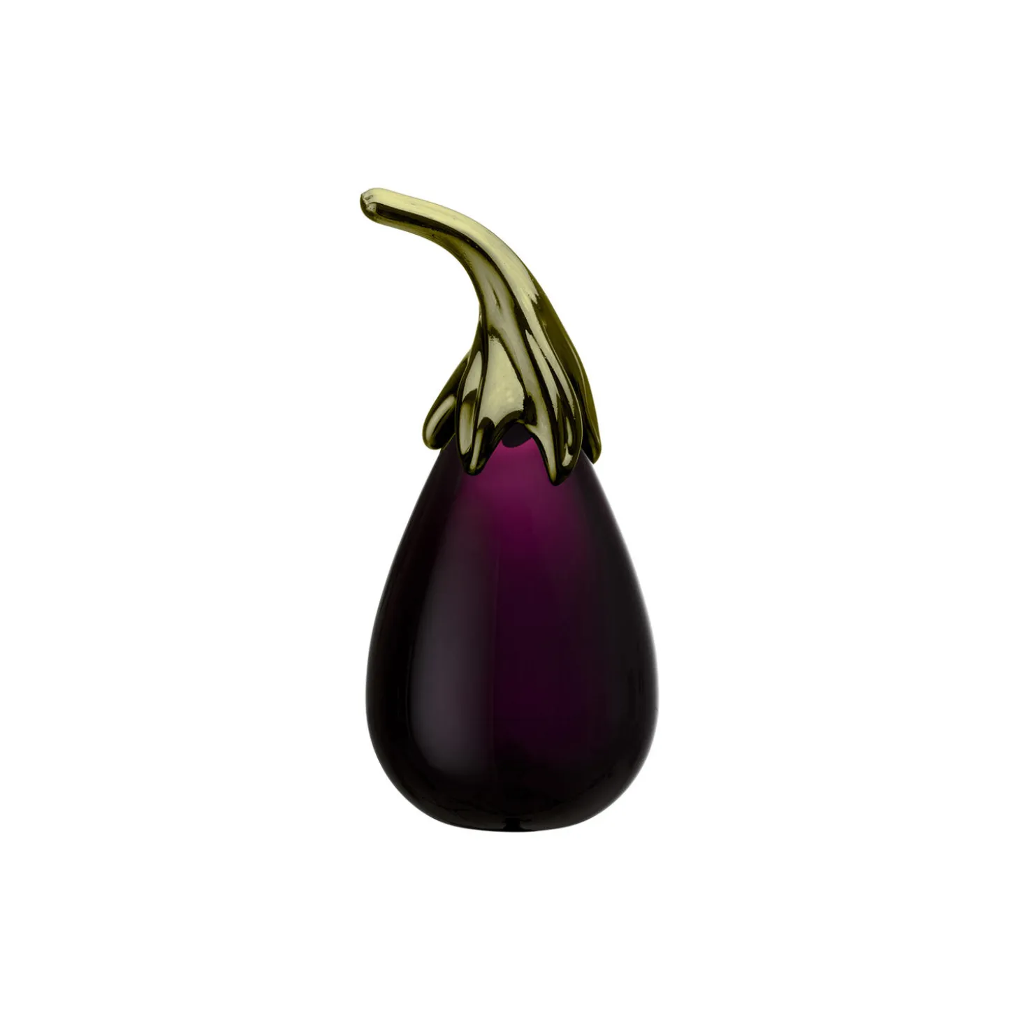 Aubergine glasfigur, lilac