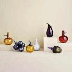 Aubergine glasfigur, lilac