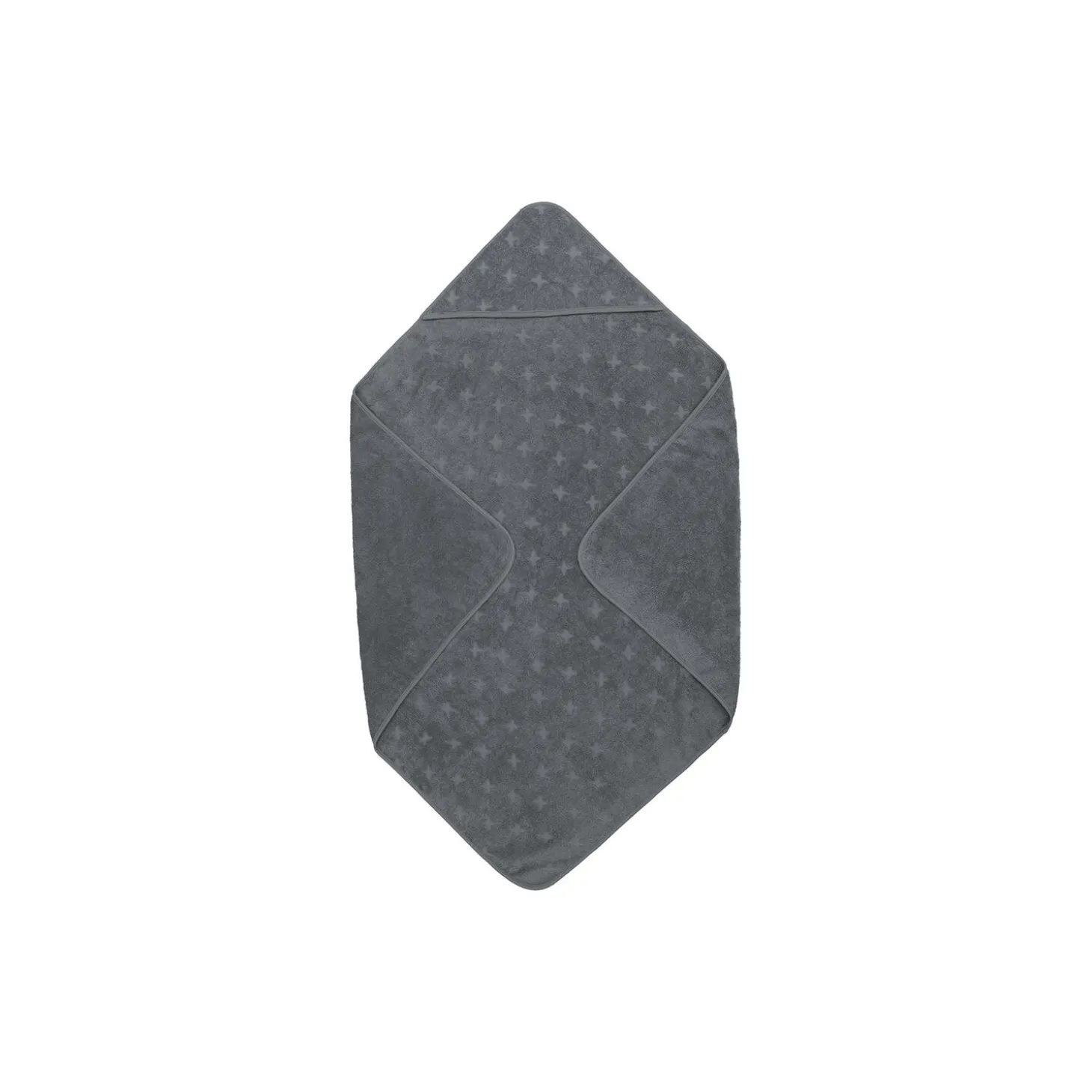 Badeslag med hætte, stormy blue