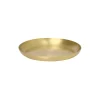 Basho Tray Round, brass