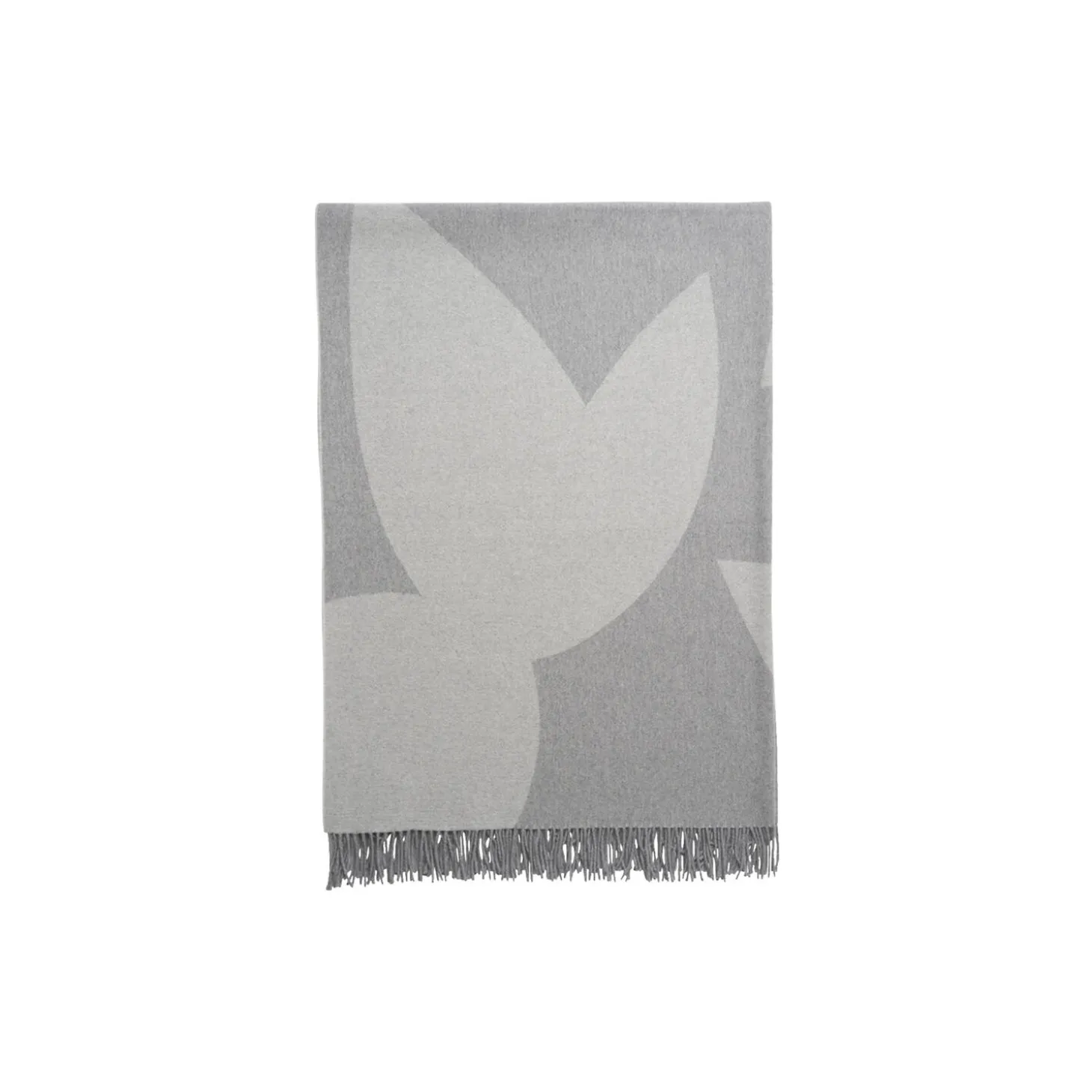 BIG LOTUS Throw, shades of grey