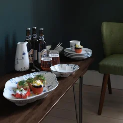 Blå Elements fad 19 cm