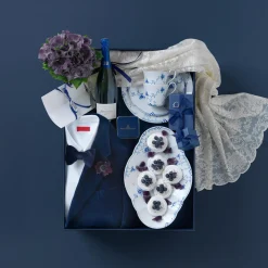 Blå Elements fad 49 cm