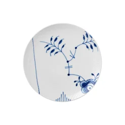 Blå Mega Riflet coupe tallerken Ø 23 cm