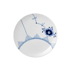 Blå Mega Riflet coupe tallerken Ø 27 cm