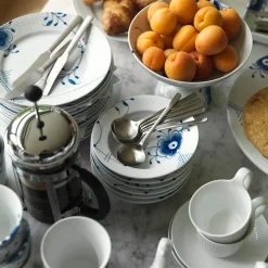 Blå Mega Riflet dyb tallerken Ø 17 cm