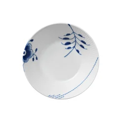 Blå Mega Riflet dyb tallerken Ø 17 cm