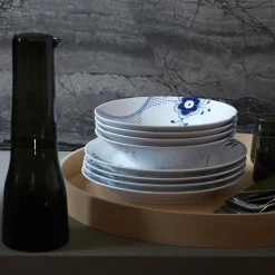 Blå Mega Riflet dyb tallerken Ø 24 cm