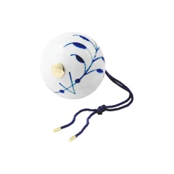 Blå Mega Riflet julekugle #1