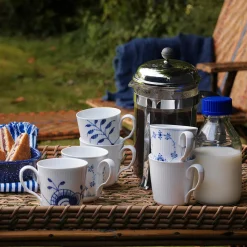 Blå Mega Riflet krus 38 cl, 2 stk