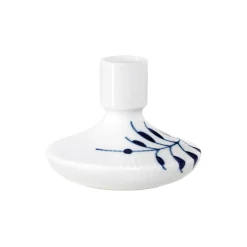 Blå Mega Riflet lysestager 8 cm