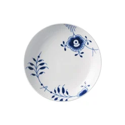 Blå Mega Riflet moderne tallerken Ø 25 cm