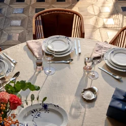 Blå Mega Riflet Ovalt Fad 30,5 cm