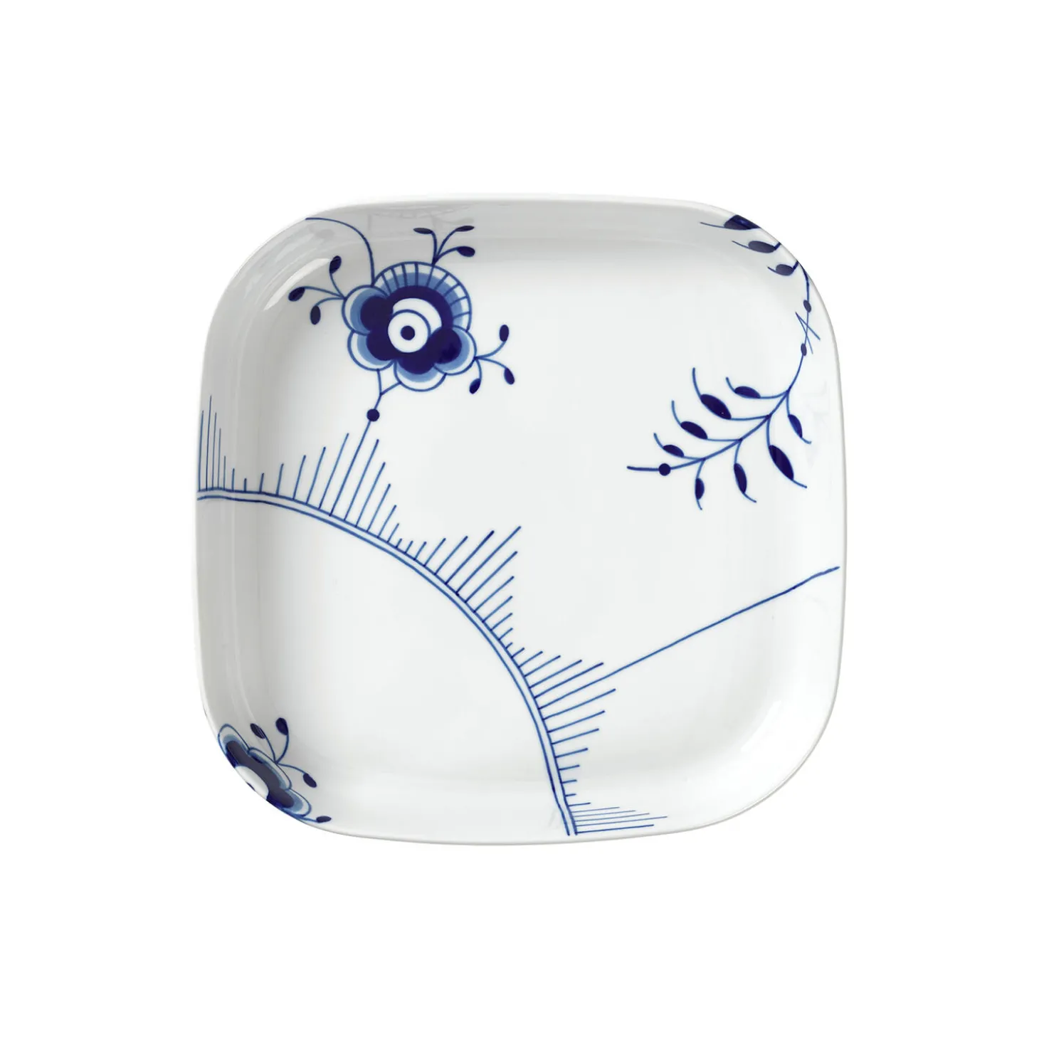 Blå Mega Riflet ovnfast fad 30x30 cm