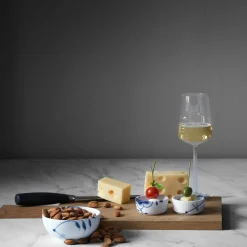 Blå Mega Riflet skål 24 cl