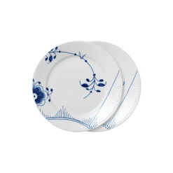 Blå Mega Riflet tallerken Ø 22 cm 2 stk., Nr. 2