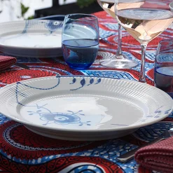 Blå Mega Riflet tallerken Ø 27 cm, Nr. 6