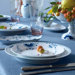 Blå Mega Riflet tallerken Ø 22 cm, Nr. 2