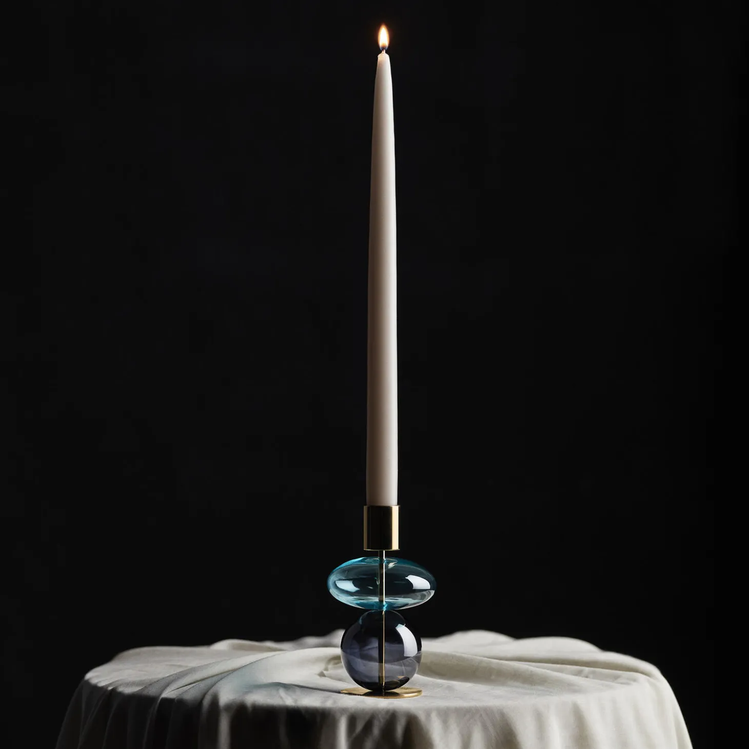 Bubble Lysestage, blå/smoke