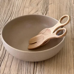 CAPRI Salatskål, mat taupe