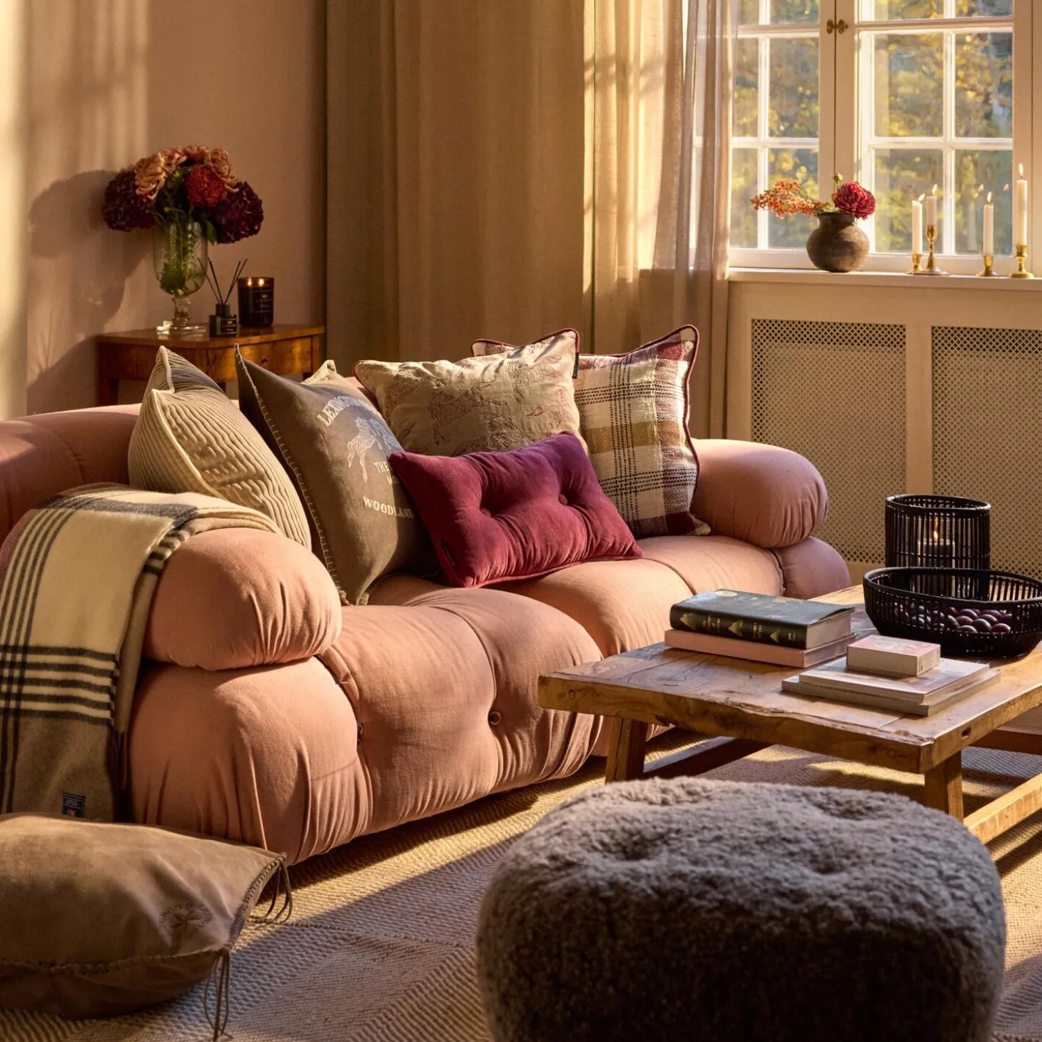 Catskills Logo Pillow Cover, stone/lt beige