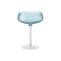 Champagne Coupe Triple Cut, blue