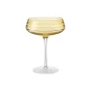 Champagne Coupe Triple Cut, amber