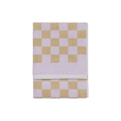 Checker håndklæde, lilac