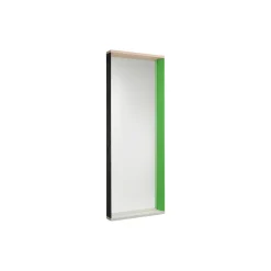 Colour Frame Mirror Large, green/pink