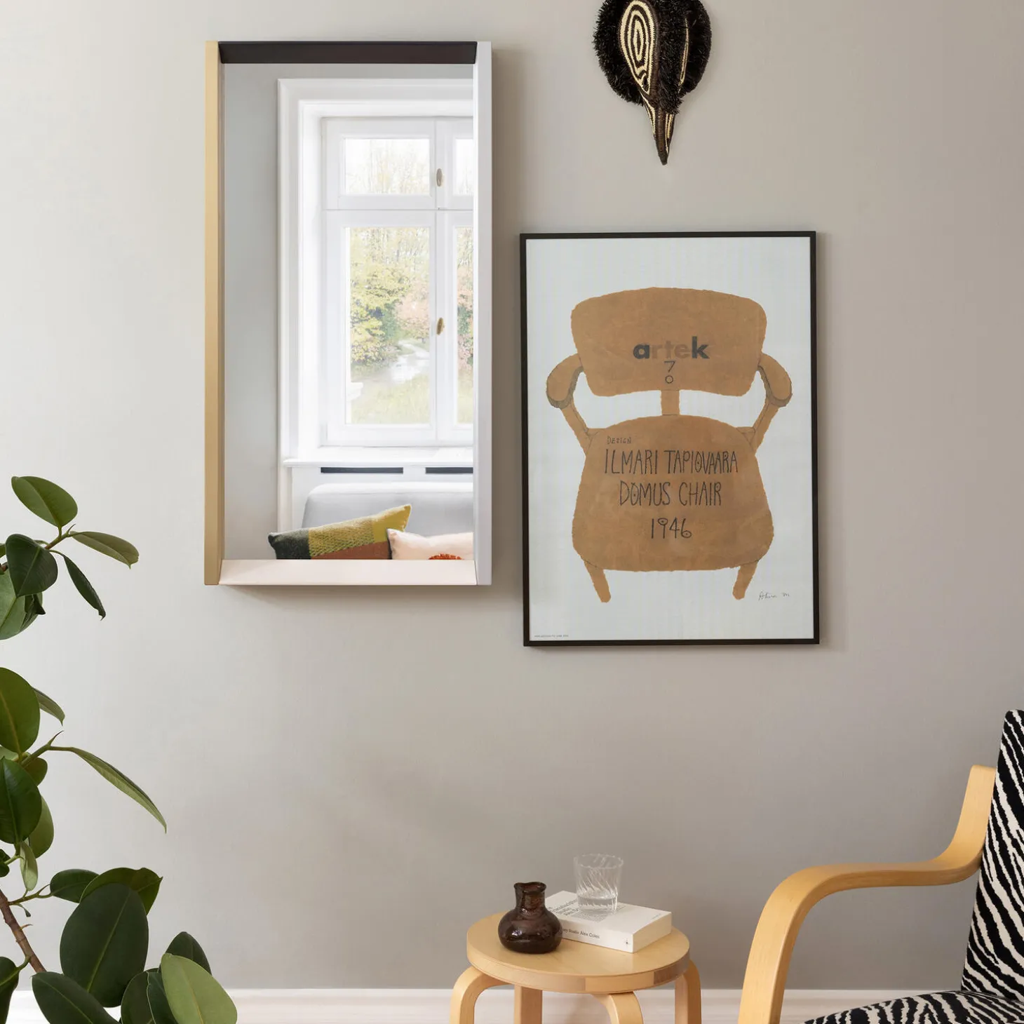 Colour Frame Mirror Medium, neutral