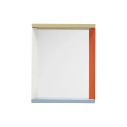 Colour Frame Mirror Small, blue/orange