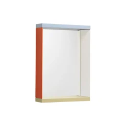 Colour Frame Mirror Small, blue/orange