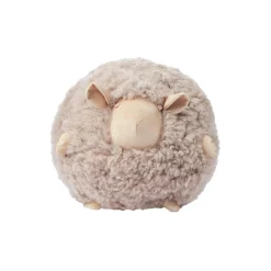 Cute Sheep rund pude Ø 20 cm, taupe