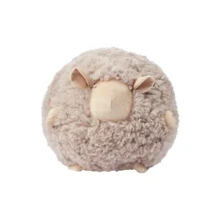 Cute Sheep rund pude Ø 34 cm, taupe
