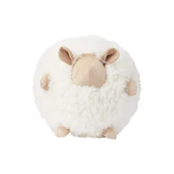 Cute Sheep rund pude Ø 20 cm, white/beige