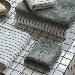 DAMASK TERRY vaskeklud, mineral green