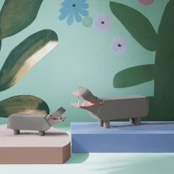 Flodhest liliput, grå