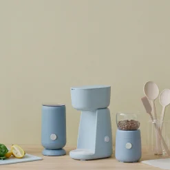 FOODIE elektrisk mælkeskummer, dusty blue