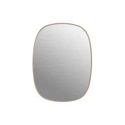 Framed Mirror, rose/clear