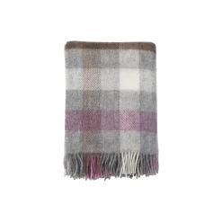 Gotland multi uld plaid, multi pink