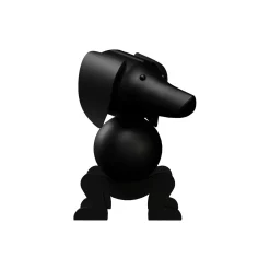 Gravhund mellem, mørk bejdset eg