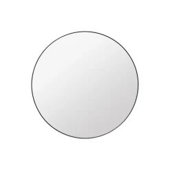GUBI Wall Mirror Round, black brass
