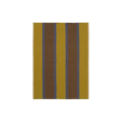 Hale Tea Towel, lime/bright blue/chocolate