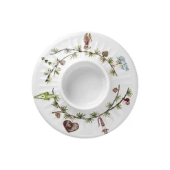 Hammershøi Christmas bloklysestage, hvid m. deko