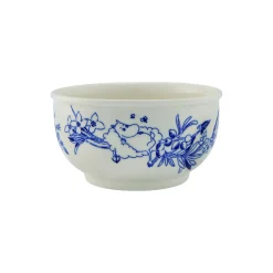 Haru skål, hvid/blå