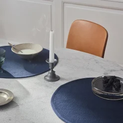 HERRINGBONE dækkeserviet, dark blue